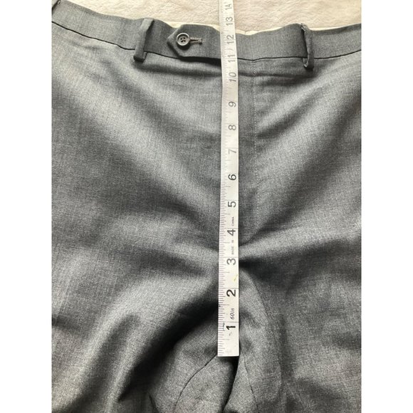 Lauren Ralph Lauren Men size 36x32 wool gray dress pants total comfort flat fron - Picture 5 of 10
